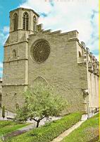 Carcassonne - Cathedrale Saint-Michel, Facade (2)